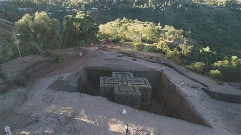 Lalibela: 11 churches, each sculpted out of a single block of stone .